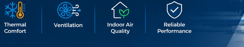 Hvac service icons and labels