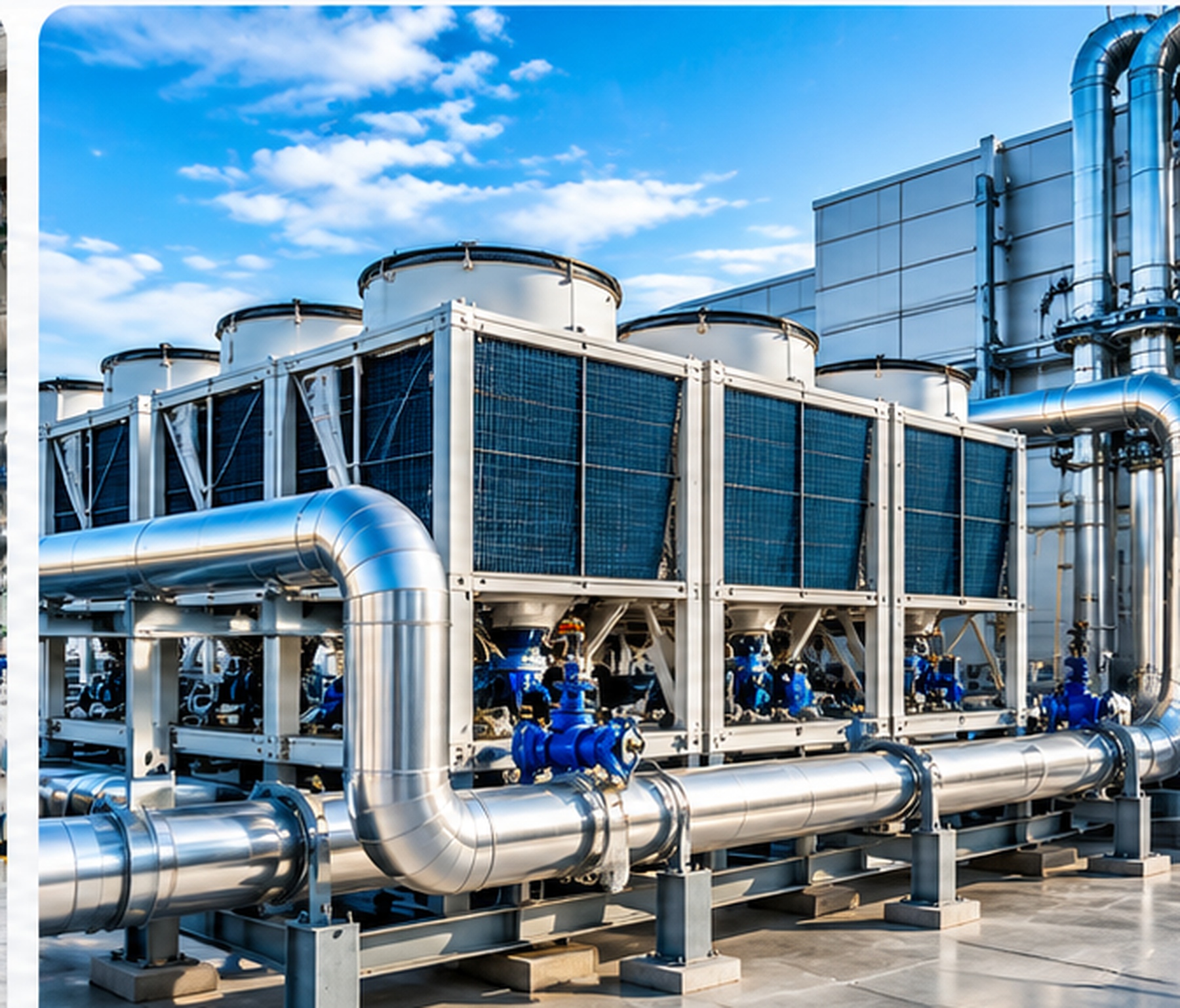 HD commercial HVAC chiller plant